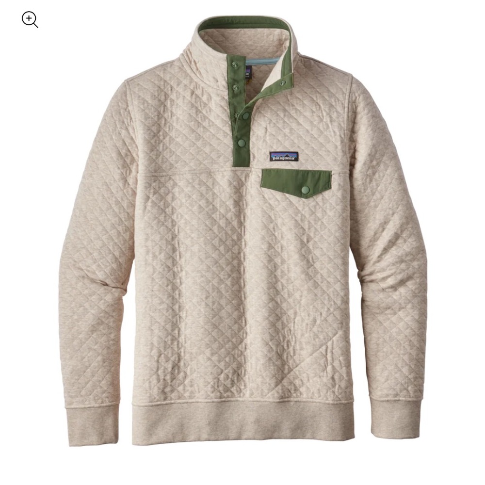 Patagonia Organic Cotton quilted pullover jacket
